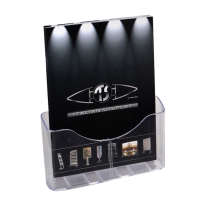 Portadepliant da banco - 1 tasca A4 + separatore - 24 x 28 x 10 cm - Tecnostyl - LH001 - 8010026013436 - DMwebShop