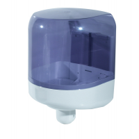 Dispenser asciugamani a spirale Prestige - formato Maxi - 25,6 x 27,5 x 33,5 cm - bianco-azzurro trasparente - Mar Plast - A58171 - 8020090003769 - DMwebShop