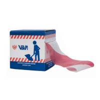 Nastro segnaletico di sicurezza - 75 mm x 200 mt - rosso-bianco - Viva - 1650 - 8014846072000 - DMwebShop