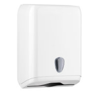 Dispenser asciugamani piegati - 28x13,7x37,5 cm - plastica - bianco - Mar Plast - A59211 - 8020090004261 - DMwebShop