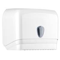Dispenser per asciugamani in rotolo-fogli - 30 x 19,5 x 25,1 cm - bianco - Mar Plast - A60111 - 8020090044427 - DMwebShop