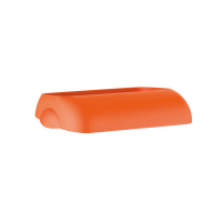 Coperchio per cestino gettacarte Soft Touch - 33,5 x 22,5 x 9 cm - 23 lt - arancio - Mar Plast - A74401AR - 8020090038242 - DMwebShop