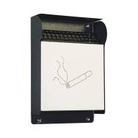 Posacenere da esterni - murale - 23,5 x 33 x 7 cm - grigio scuro - Metalplus - 5400/1 - 8022715540017 - DMwebShop