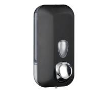 Dispenser Soft Touch per sapone liquido - 10,2 x 9 x 21,6 cm - capacita' 0,55 lt - nero - Mar Plast - A71401NE - 8020090036774 - DMwebShop