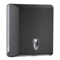 Dispenser asciugamani piegati Soft Touch - 29 x 10,5 x 30,5 cm - nero - Mar Plast - A70610ENE - 8020090036743 - DMwebShop