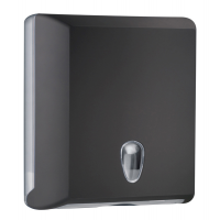 Dispenser asciugamani piegati Soft Touch - 29 x 10,5 x 30,5 cm - nero - Mar Plast - A70610ENE - 8020090036743 - DMwebShop