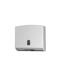 Distributore asciugamani piegati Basica - 25 x 9,2 x 22 cm - bianco-grigio - Medial International - 104022 - 8033433770655 - DMwebShop