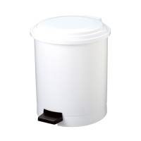 Pattumiera a pedale Ruf - Ø 36 cm - altezza 42 cm - 20 lt - bianco - Medial International - 906120 - 8033433773038 - DMwebShop