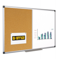 Lavagna combinata - 60 x 90 cm - bianco-sughero - Bi-office - XA0303170 - 5603750263173 - DMwebShop