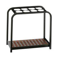 Portaombrelli Multi - 8 posti - 52 x 26 x 54 cm - nero-acciaio - Medial International 714019 - MI714019 - 8033433772284 - DMwebShop