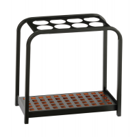 Portaombrelli Multi - 8 posti - 52 x 26 x 54 cm - nero-acciaio - Medial International 714019