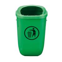 Gettacarte Classic - da esterni - 40 x 34,8 x 74,5 cm - 50 lt - verde - Medial International - 102050 - 8033433774363 - DMwebShop