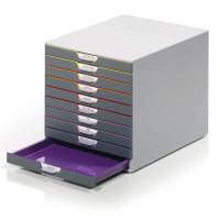 Cassettiera Varicolor - 28 x 35,6 x 29,2 cm - 10 cassetti - Durable - 7610-27 - 4005546701615 - DMwebShop