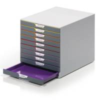 Cassettiera Varicolor - 28 x 35,6 x 29,2 cm - 10 cassetti - Durable - 7610-27 - 4005546701615 - DMwebShop