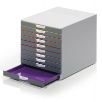 Cassettiera Varicolor - 28 x 35,6 x 29,2 cm - 10 cassetti - Durable - 7610-27 - 4005546701615 - DMwebShop
