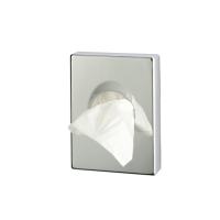 Dispenser per sacchetti igienici - 9,8 x 2,5 x 13,8 cm - ABS - argento cromato - Medial International 130002