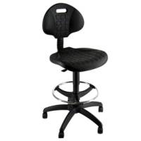 Sedia Tecnigrafo Esos E2 - braccioli opzionali - con poggiapiedi e ruote - nero - Unisit - EOE2 - 8050043740175 - DMwebShop