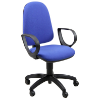 Sedia operativa Jusb - con ruote e braccioli - blu - Unisit - JUSB/EB - 8050043741561 - DMwebShop