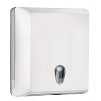 Dispenser asciugamani piegati Soft Touch - 29 x 10,5 x 30,5 cm - bianco - Mar Plast - A70610EBI - 8020090042102 - DMwebShop