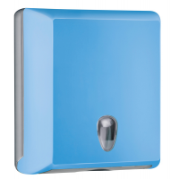Dispenser asciugamani piegati Soft Touch - 29 x 10,5 x 30,5 cm - azzurro - Mar Plast - A70610EAZ - 8020090081682 - DMwebShop