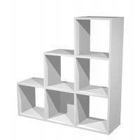 Libreria casellario Rainbow - 6 caselle a scalare - 104,1 x 29,2 x 103,9 cm - grigio alluminio - Artexport - 6DMaxC/5 - DMwebShop