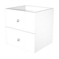Cassettiera per casellario Rainbow - 2 cassetti - 32,5 x 28,8 x 32,5 cm - bianco - Artexport - 2C MaxC/3 - DMwebShop