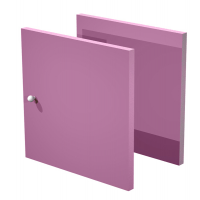 Coppia ante Rainbow - 32,2 x 32,1 cm - per libreria - viola - Artexport