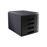 Cassettiera Mydesk - 29,5 x 38,5 x 28,2 cm - 4 cassetti da 4,5 cm - grigio-nero - Arda - 18P4PN - 8003438014986 - DMwebShop