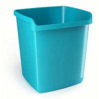Cestino gettacarte Mydesk - altezza 32,3 cm - 15 lt - turchese - Arda 8116TU