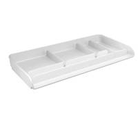 Vaschetta portacancelleria Mydesk - 26,1 x 12,5 x 2,8 cm - bianco - Arda - 8110B - 8003438015099 - DMwebShop