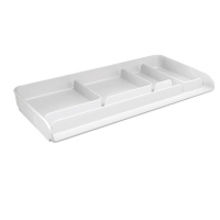 Vaschetta portacancelleria Mydesk - 26,1 x 12,5 x 2,8 cm - bianco - Arda 8110B