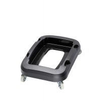 Carrello a 4 ruote per contenitore Office - 32,5 x 47 x 15 cm - nero - Medial International - 114201 - DMwebShop