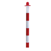 Paletto per colonnina di sicurezza - bianco-rosso - altezza 90 cm - Cartelli Segnalatori - CN93 - 8773699314896 - DMwebShop