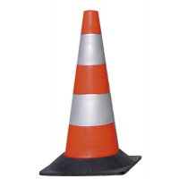 Cono segnaletico - rifrangente - bianco-rosso - altezza 50 cm - Cartelli Segnalatori - CO81R - 8773748112473 - DMwebShop