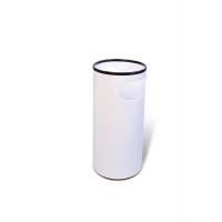 Portaombrelli PS66 - plastica - 22 lt - Ø 25 cm - altezza 52 cm - bianco - Presbitero X851501