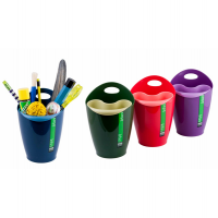 Bicchiere portapenne 2 in 1 - 8 x 17 cm - mix 4 colori - conf. 8 pezzi - Lebez - 80291 - 8007509066058 - DMwebShop