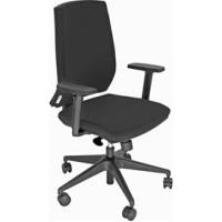 Poltrona semidirezionale LR1SE - con ruote e braccioli - ignifuga - nero - Unisit - LR1SE/IN - 8050043749116 - DMwebShop