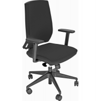 Poltrona semidirezionale LR1SE - con ruote e braccioli - ignifuga - nero - Unisit - LR1SE/IN - 8050043749116 - DMwebShop