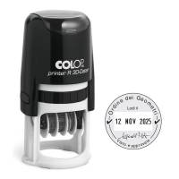 Timbro datario R30 - Ø 30 mm - 4 righe - autoinchiostrante - personalizzabile - Colop - PR.R30.DAT - 9004362327974 - DMwebShop