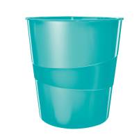 Cestino gettacarte WOW - altezza 32,4 cm - Ø 29 cm -15 lt - acqua marina - Leitz - 52781051 - 4002432104413 - DMwebShop