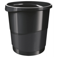 Cestino gettacarte Europost VIVIDA - 25,8 x 28,5 cm - altezza 32,2 cm -14 lt - nero - Esselte 623952