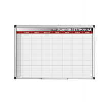 Planner magnetico settimanale - 90 x 60 cm - silver - Bi-office - GA03266170 - 5603750070436 - DMwebShop