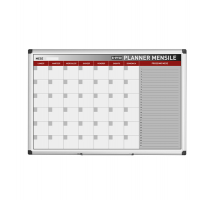 Planner magnetico mensile - 90 x 60 cm - silver - Bi-office - GA03267170 - 5603750070443 - DMwebShop