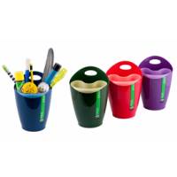 Bicchiere portapenne 2 in 1,8x17 cm mix 4 colori - 12506