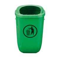 Cestino gettacarte Classic da esterni 40,4 x 34,8 x 74,5 cm 50 lt verde Medial 102050 - 11498