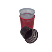Cestino gettacarte traforato altezza 31,5 cm diametro 30 cm 15 lt nero Methodo X851003 - 12392