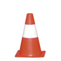 Cono segnaletico H 30 cm bianco rosso - 13139
