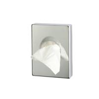 Dispenser ABS per sacchetti igienici 9,8x2,5x13,8 cm argento cromato - 12781