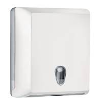 Dispenser asciugamani piegati Soft Touch 29x10,5x30 - 5 cm bianco Mar Plast A70610AW - 12890