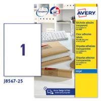 Etichette adesive J8567 in poliestere inkjet permanenti 210 x 297 mm 25 fogli - 12624